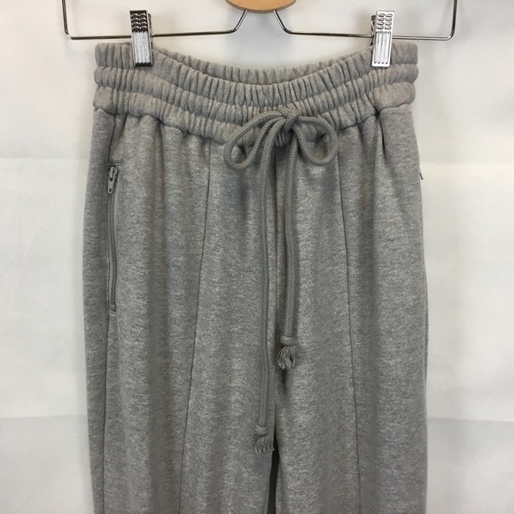 IRENE 19A88005 High Waisted Bell Bottom Sweat Pant - Picture 3 of 11
